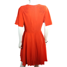 Load image into Gallery viewer, Karen Millen Pleated Laser Cut Dress Size 8