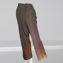Load image into Gallery viewer, Donna Karan Brown Wool Crepe Trousers Size M