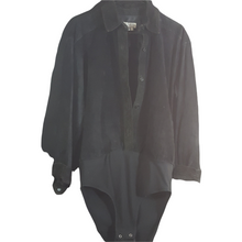 Load image into Gallery viewer, Lewmagram Suede Bodysuit Size L