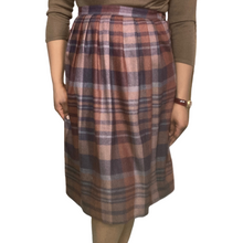 Load image into Gallery viewer, Jordache Wool Plaid Midi Skirt sz. M