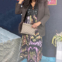 Load image into Gallery viewer, Vintage Flair Animal Print Crinkle Pleated Midi Skirt size XL