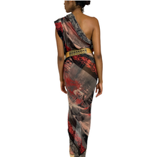 Load image into Gallery viewer, Jean Paul Gaultier Maille Classique Paris Vintage Tatoo Sheer Mesh Print Scarf/Dress
