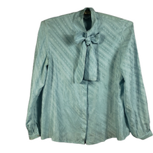 Load image into Gallery viewer, 1970s Vintage Silk Jaquard Blouse Size M
