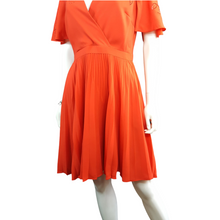 Load image into Gallery viewer, Karen Millen Pleated Laser Cut Dress Size 8