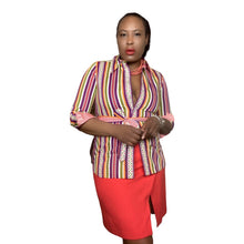 Load image into Gallery viewer, 70s Beene Bazaar Button Down Shirt size 12