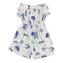 Load image into Gallery viewer, Gloria's Fashions 1990s Cotton Beach Print Romper
