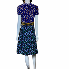 Load image into Gallery viewer, Stella McCartney Purple Petra Contrast Floral Silk Dress Suze 8