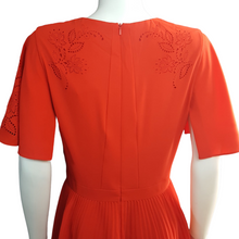 Load image into Gallery viewer, Karen Millen Pleated Laser Cut Dress Size 8