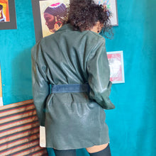 Load image into Gallery viewer, Claude Montana Pour Ideal Cuir Leather Blazer sz. M