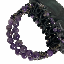 Load image into Gallery viewer, Taryn Nicole Leather Drawstring Gemstone Bag