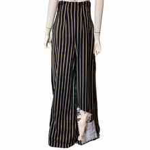Load image into Gallery viewer, Repaired TopShop High Waist Pintstripe Trousers Size 6