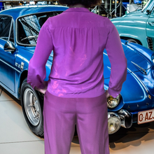 Load image into Gallery viewer, Vintage Silk Blouse Hudson's Detroit Size 12 Petite