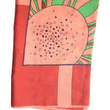 Load image into Gallery viewer, Gres Windowpane Flower Silk Scarf