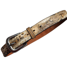Load image into Gallery viewer, Wehmeiers New Orleans Geniune Snake Skin Belts Size M