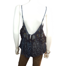 Load image into Gallery viewer, Free People Spaghetti Strap Flutter Blouse Size L