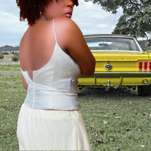 Load image into Gallery viewer, Michelangelo Metallic Bodice Top Size 18