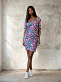 Vintage Silk Handmade Classic Floral Dress