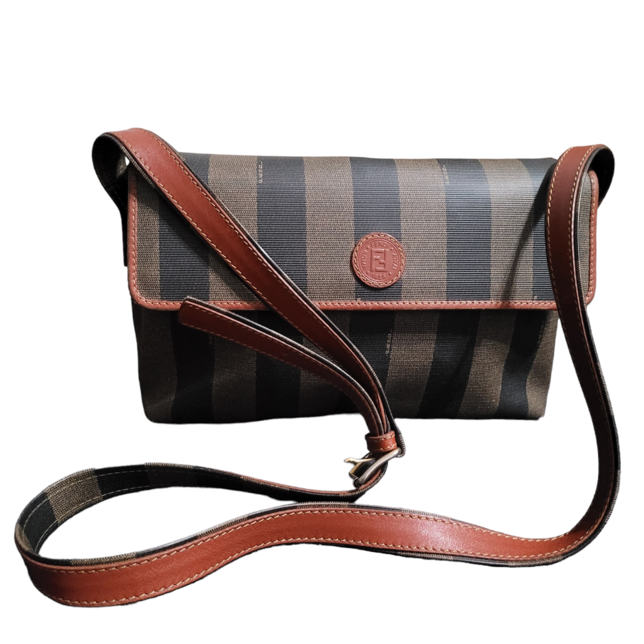 80s Fendi Pequin Stripe Crossbody Bag – Lucille Golden
