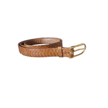 Load image into Gallery viewer, 70s Vintage Snakeskin Belt Size L
