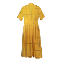 Load image into Gallery viewer, 1980s Vintage Ronnie Heller Designs For Miss Bergdorf Now Plaid 100% Cotton Dress
