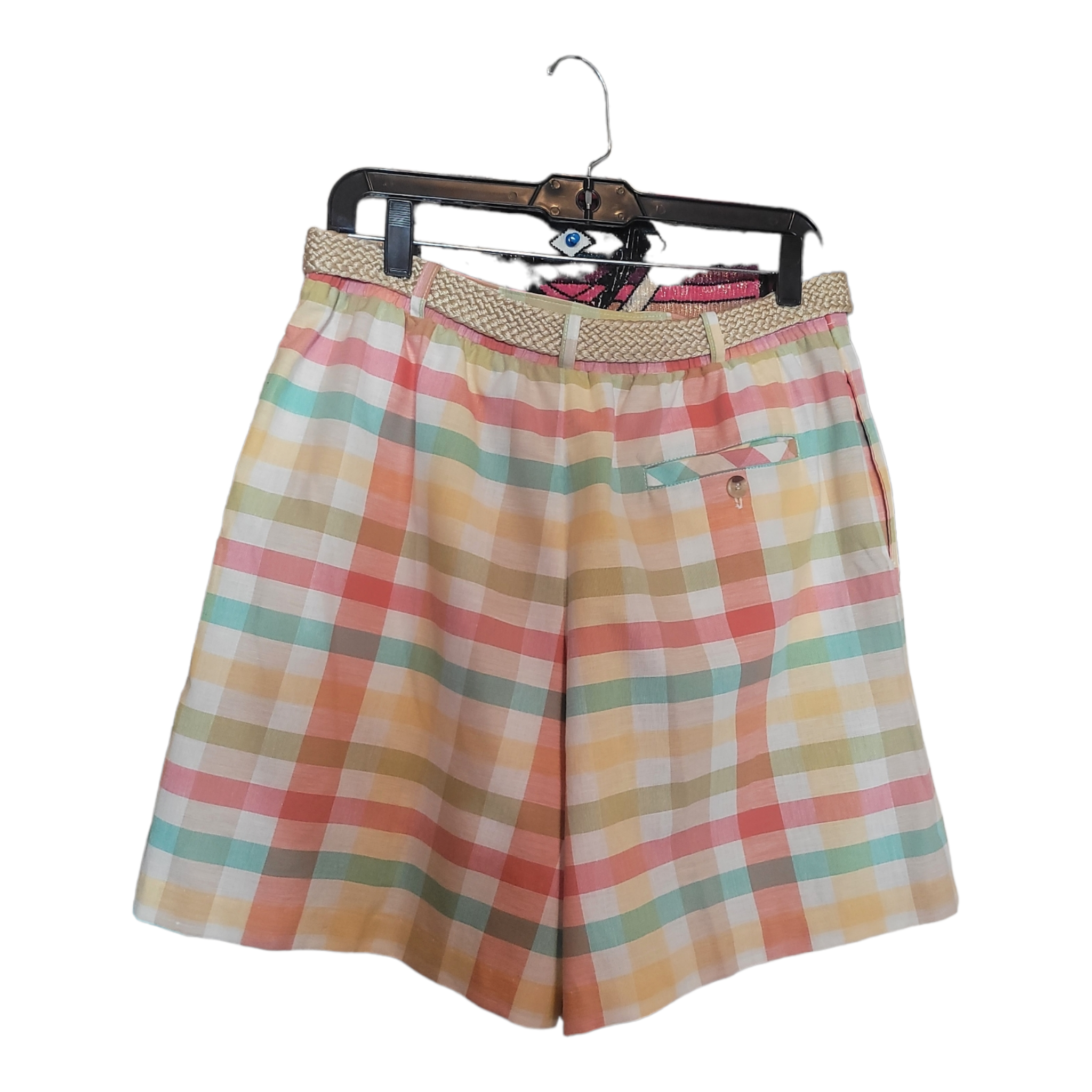 90s Vintage Jaclyn Plaid Shorts Size 16