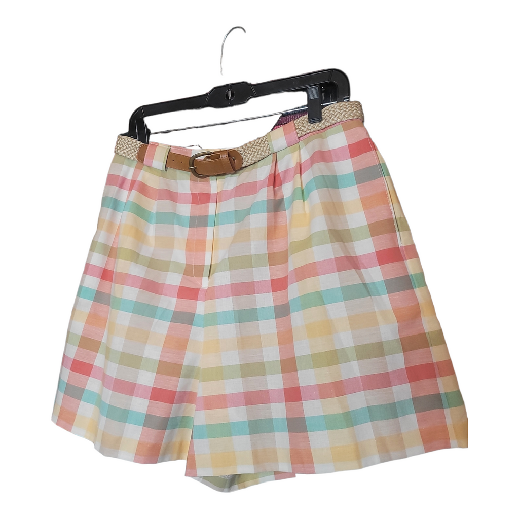 90s Vintage Jaclyn Plaid Shorts Size 16