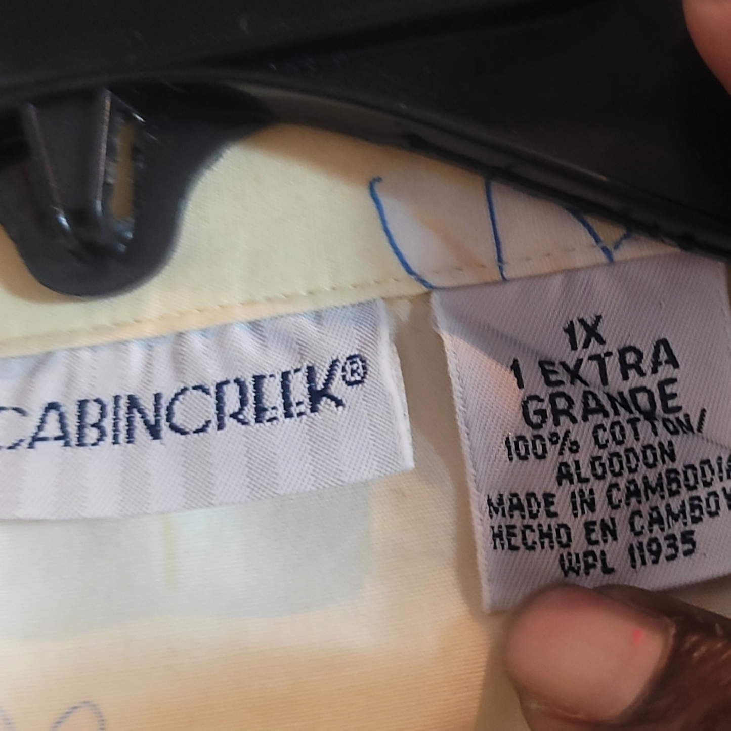 90s Vintage Cabin Creek Cotton Button Up Shirt Sizs XL