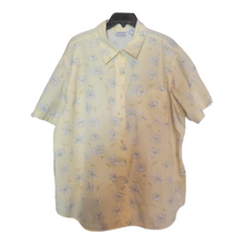 Load image into Gallery viewer, 90s Vintage Cotton Shirts Yellow Button Up Floral Print Shirt Lucille Golden Vintage