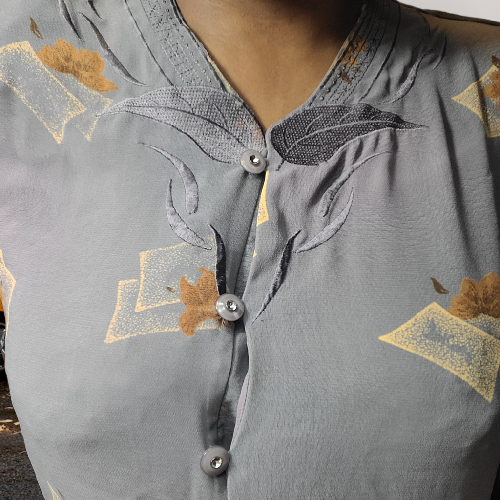 90s Vintage Members Ladies Fashion Blouse, Size Large
