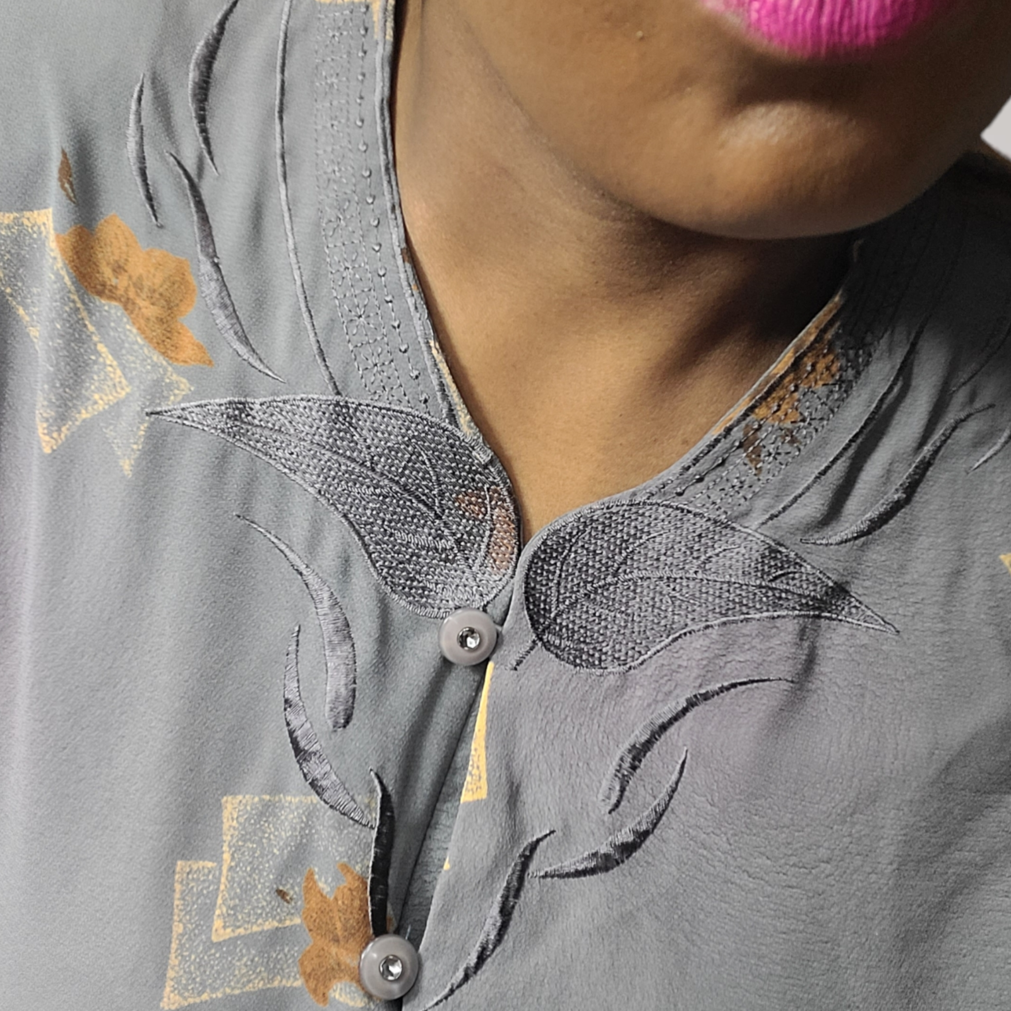 90s Vintage Members Ladies Fashion Blouse, Size Large