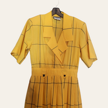 Load image into Gallery viewer, 1980s Vintage Ronnie Heller Designs For Miss Bergdorf Now Plaid 100% Cotton Dress
