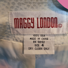 Load image into Gallery viewer, 90s Vintage Maggy London Silk Baroque Blouse Size 4
