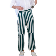 Load image into Gallery viewer, AYR The Flow State Green Stripe Silk Pant Size M
