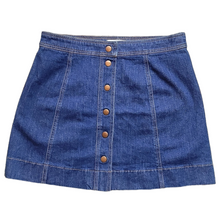 Load image into Gallery viewer, Madewell Metropolis Denim Skirt Size 12
