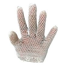 Load image into Gallery viewer, 20s White Mesh Silk Gloves Size M