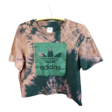 Load image into Gallery viewer, Addias Crop Black Cherry Tye Dye T - Shirt size XL