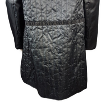 Load image into Gallery viewer, Vintage Fur/Mink Hooded Coat Lining size L Black Coat Liner
