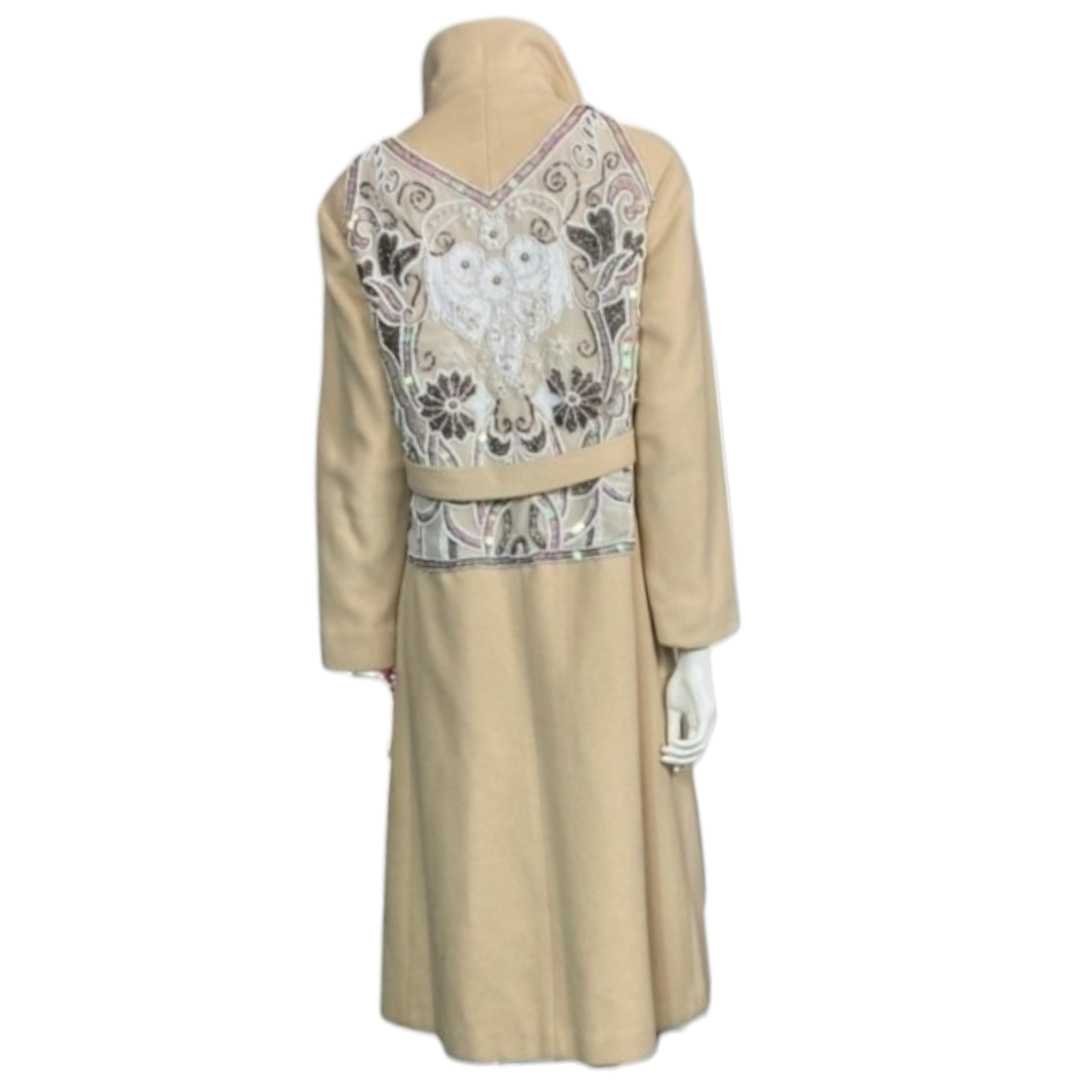 B. Siegel Ultima Vintage Chesterfield Cashmere Peacoat Size 12- Upcycle Fashion-Sustainable Outerwear 