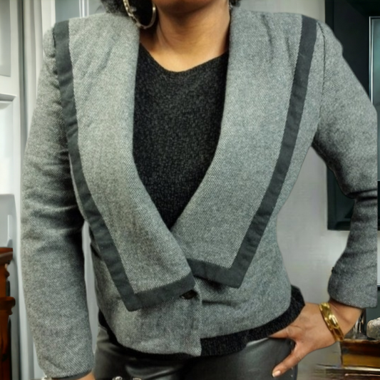 Vintage SASSON Crop Jacket Blazer Size Large