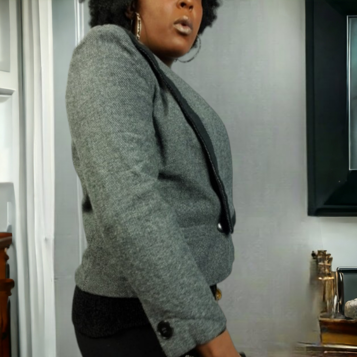 Vintage SASSON Crop Jacket Blazer Size Large