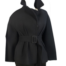 Load image into Gallery viewer, DKNY Wool Neoprene Lined Cropped Jacket Size S
