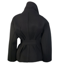 Load image into Gallery viewer, DKNY Wool Neoprene Lined Cropped Jacket Size S
