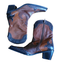 Stuart Weitzman Cowboy Boots Size 6.5 Lucille Golden Vintage LLC