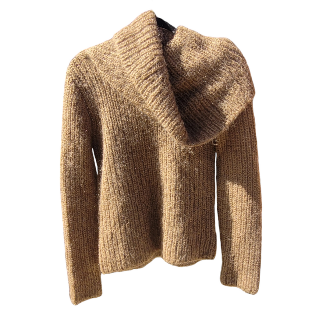 1990s Vintage Ralph Lauren Brown Mohair Sweater Size S Womens Vintage Clothing Lucille Golden Vintage Brooklyn Vintage Shop And Pop-Ups