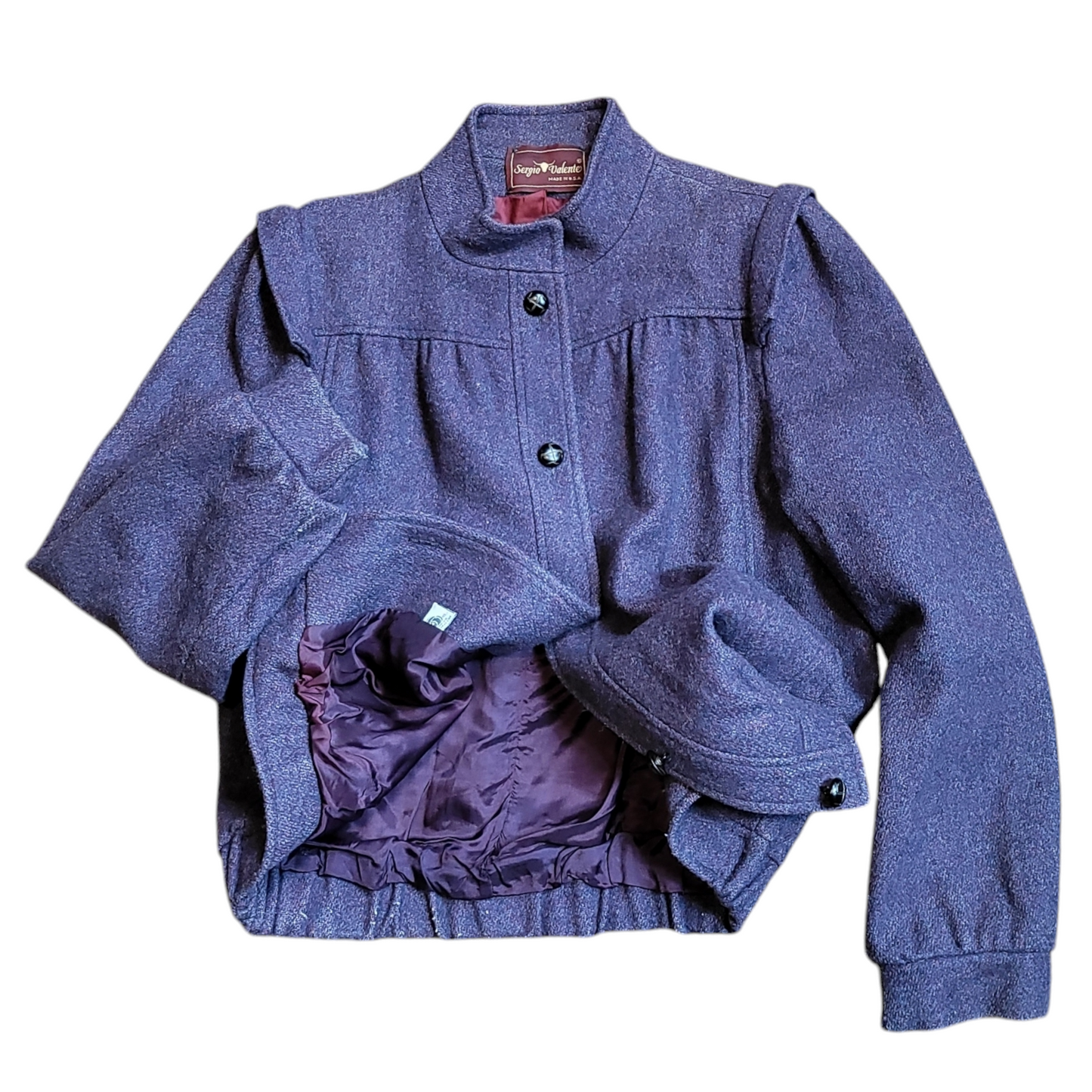 1970s Vintage Sergio Valente Wool Blend Jacket Womens Vintage Jackets and Coats Size M