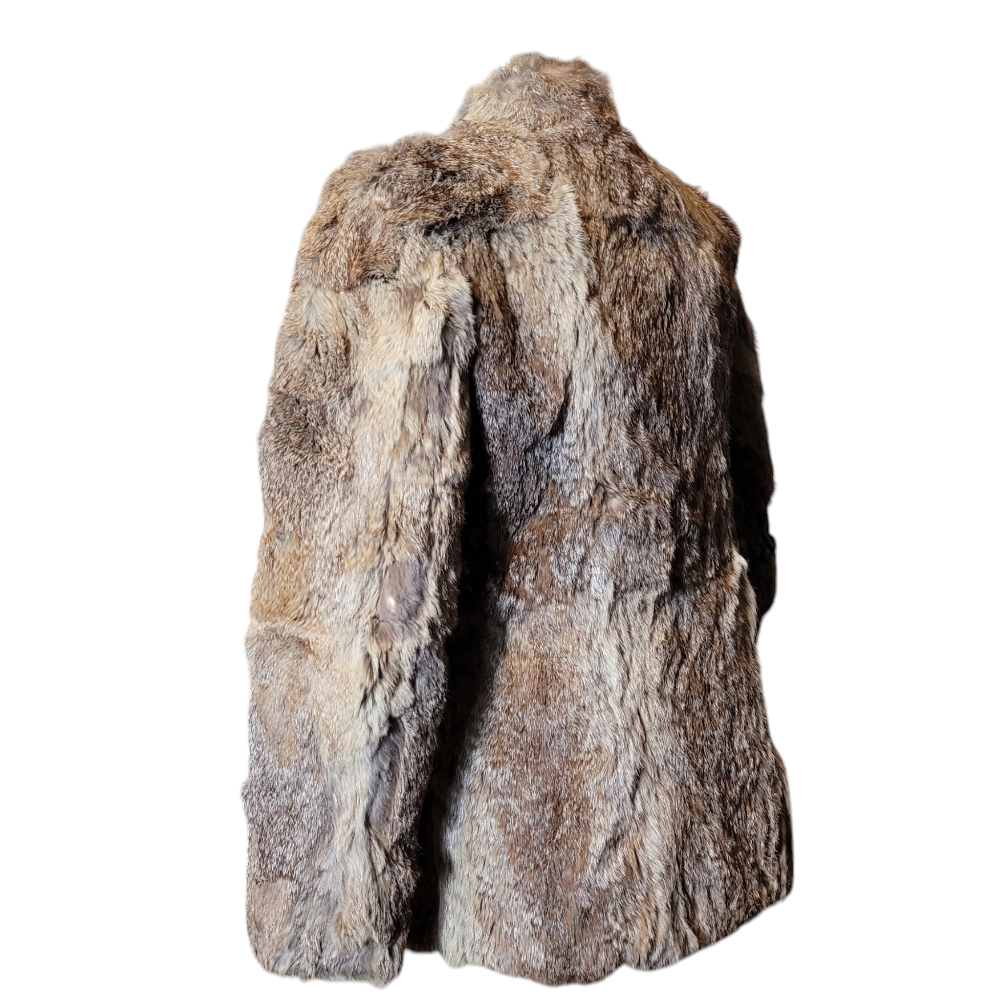 1970s Vintage Rabbit Fur Jacket Size M