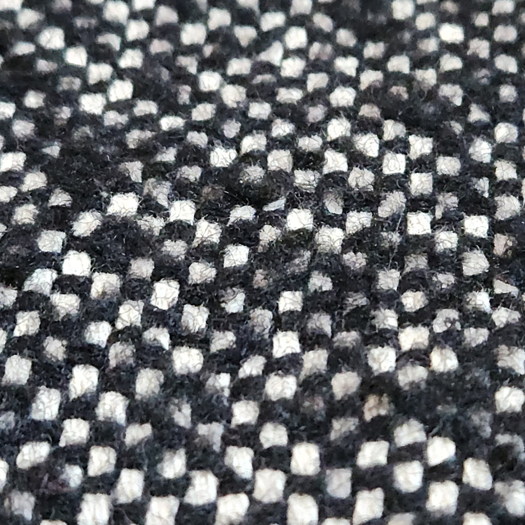 Lucille Golden Vintage, LLC black and white textured tweed fabric close-up for MICHAEL Michael Kors sleeveless dress