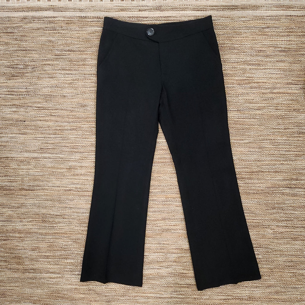 Lucille Golden Vintage, LLC Marc Jacobs black wool dress trousers with a tailored fit and front button closure.