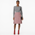 Carven Rose Tweed Skirt Size 36
