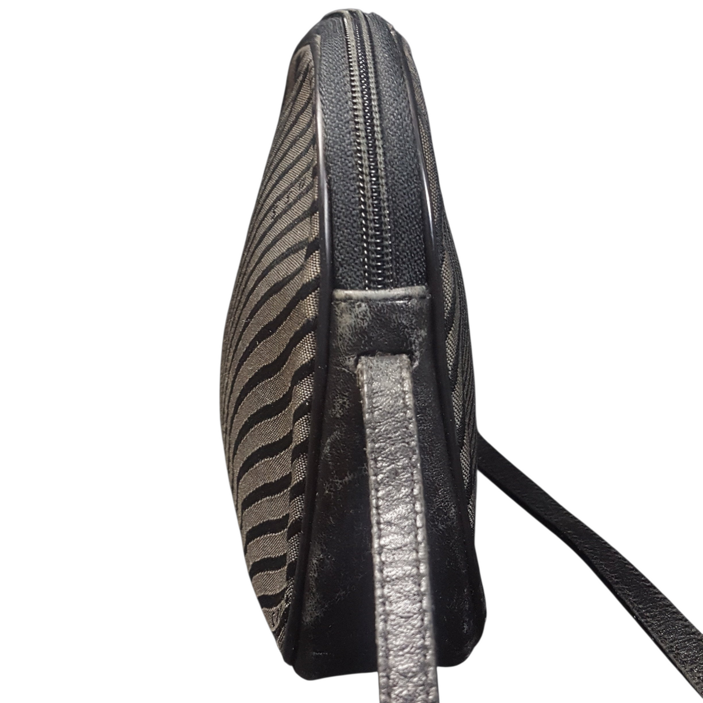 Mark Cross Stripe Canvas Crossbody